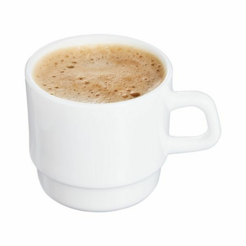 Tasse à thé rond blanc verre opal 22 cl Ø 7,75 cm Restaurant Arcoroc