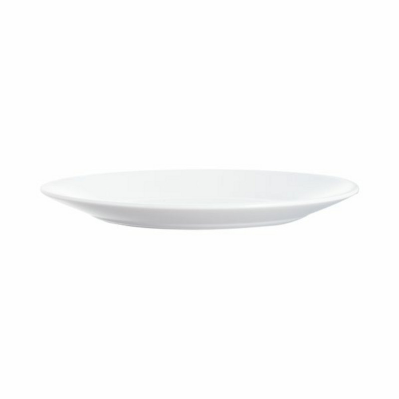 Assiette plate rond blanc verre opal Ø 22,5 cm Restaurant Arcoroc