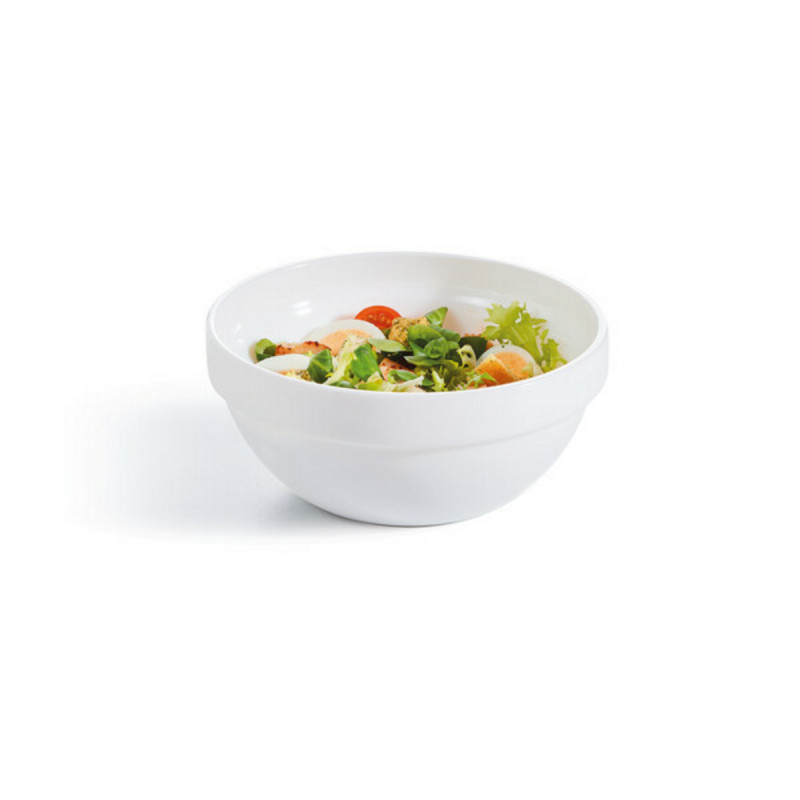 Bol à salade rond blanc verre opal Ø 17,15 cm Restaurant Arcoroc