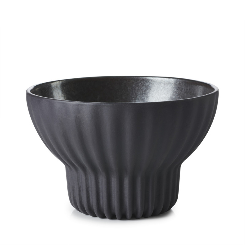 Bol à thé conique noir porcelaine culinaire 14 cl Ø 9,2 cm Pekoe Revol