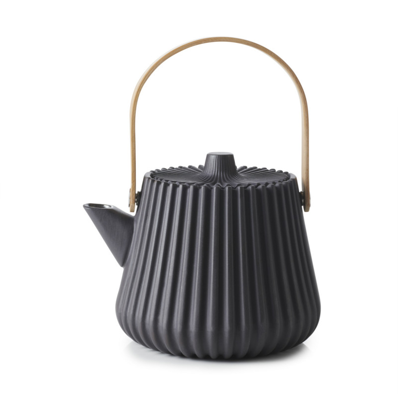 Théière rond noir porcelaine culinaire 58 cl Ø 12,5 cm Pekoe Revol