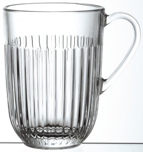 Mug transparent verre pressé 36 cl Ø 8,5 cm Ouessant La Rochere
