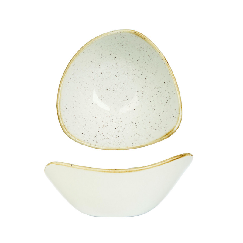 Bol triangulaire barley white porcelaine vitrifiée 15,3 cm Stonecast Barley Churchill