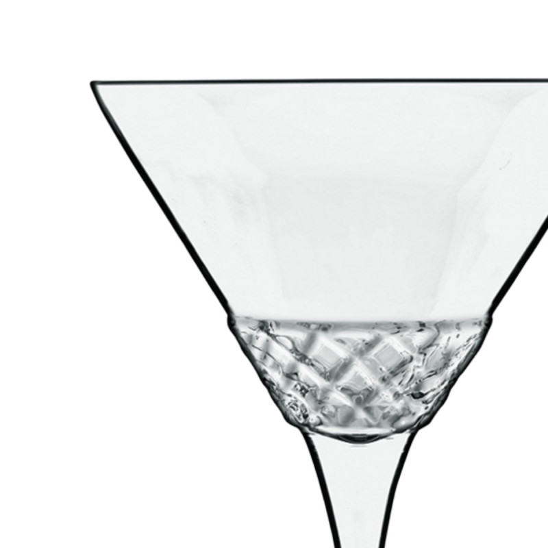 Coupe à cocktail martini verre cristallin 22 cl Roma 1960 Luigi Bormioli