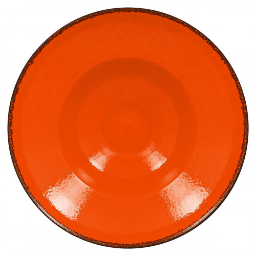 Assiette extra creuse rond orange porcelaine vitrifiée Ø 26,1 cm Fire Rak