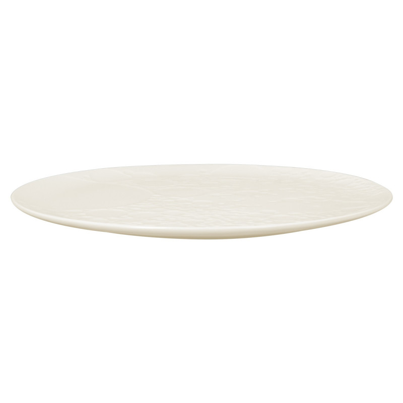 Assiette plate rond blanc porcelaine vitrifiée Ø 29,9 cm Create Rak