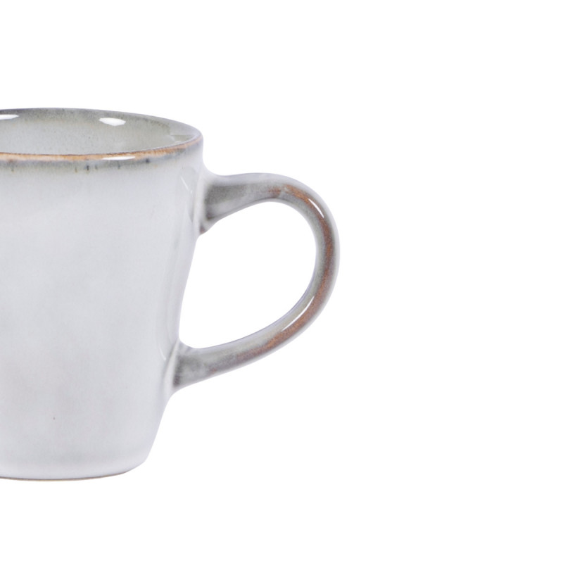 Tasse à thé gris grès émaillé 18 cl Ø 7,5 cm Sky Pro.mundi