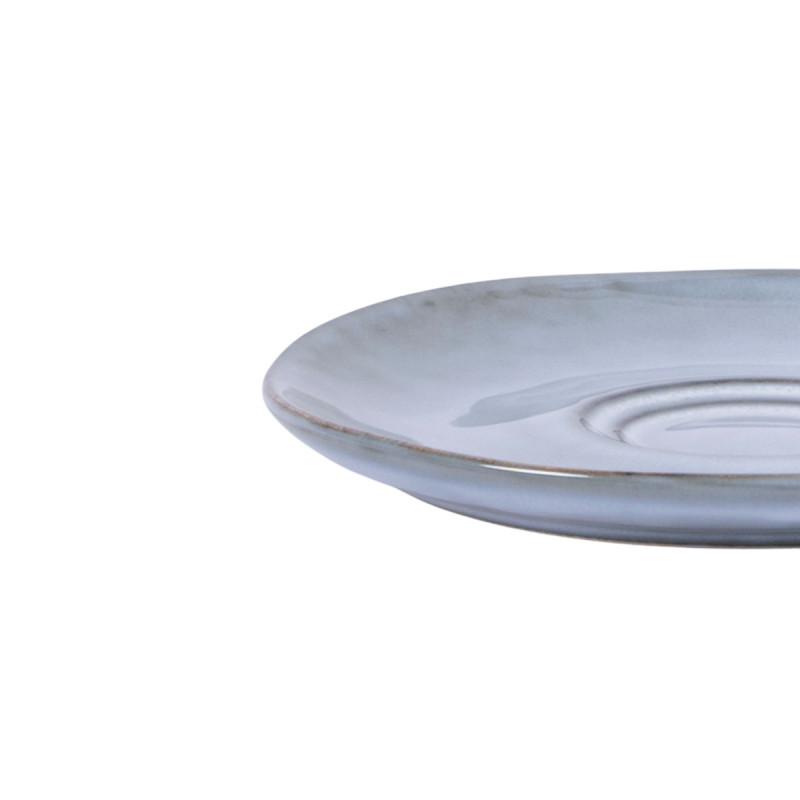 Sous tasse rond bleu grès émaillé Ø 14 cm Sky Pro.mundi