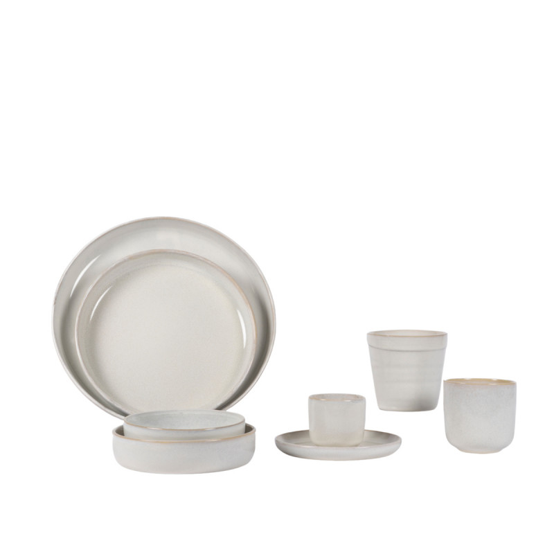 Pot rond Beige rosé grès émaillé Ø 10 cm Pearl Pro.mundi
