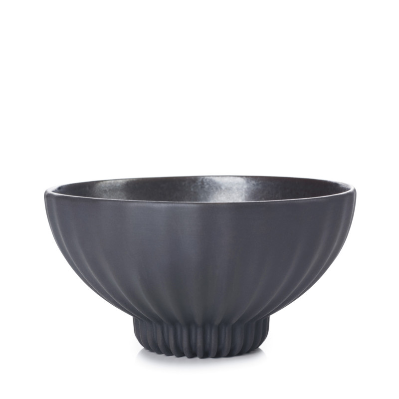Bol rond noir porcelaine culinaire 30 cl Ø 12,3 cm Pekoe Revol