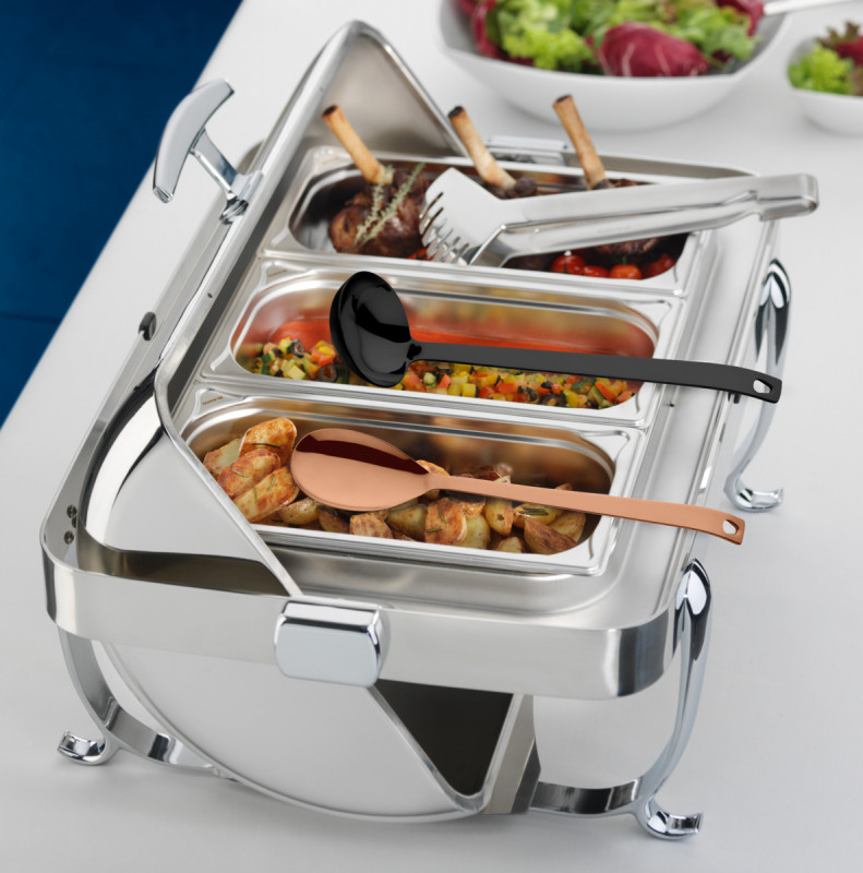 Louche à sauce noir inox 18/10 Ø 7 cm 26 cm Buffet Pvd Black Amefa