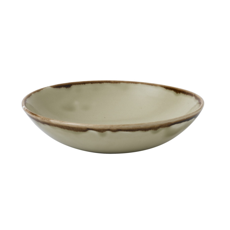 Assiette coupe creuse rond Linen porcelaine vitrifiée Ø 18,2 cm Harvest Dudson