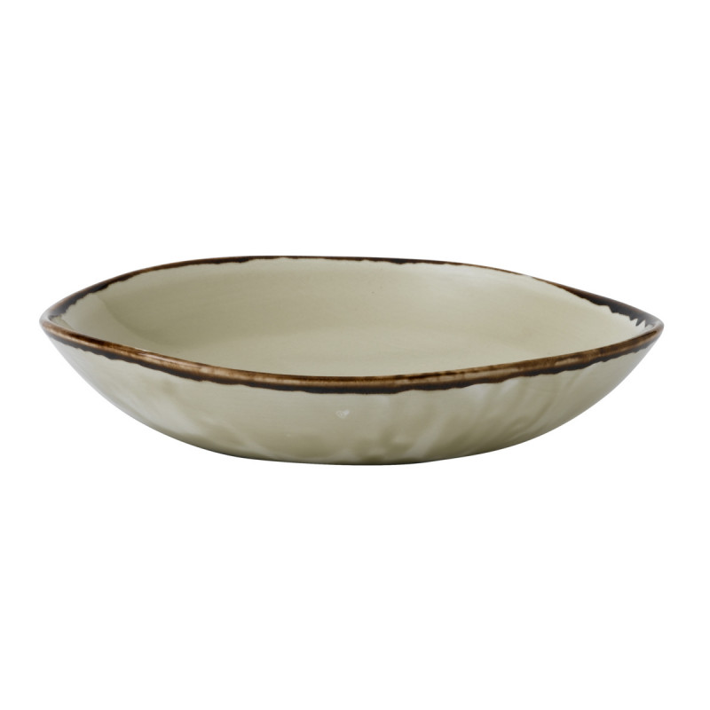 Assiette creuse rond Linen porcelaine vitrifiée Ø 26,4 cm Harvest Dudson