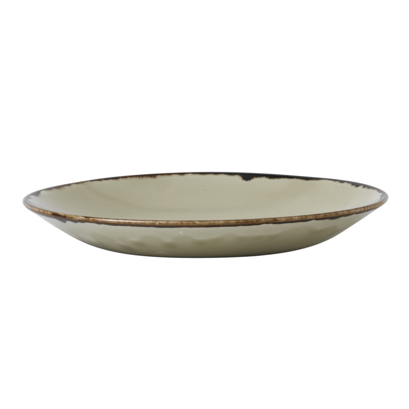 Assiette creuse rond Linen porcelaine vitrifiée Ø 25,6 cm Harvest Dudson