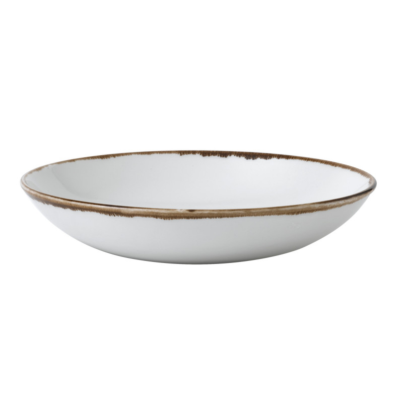 Assiette coupe creuse rond Natural porcelaine vitrifiée Ø 24,8 cm Harvest Dudson