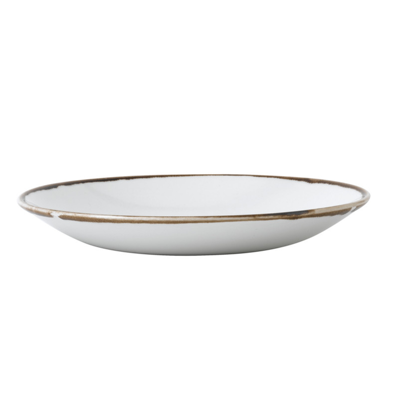 Assiette creuse rond Natural porcelaine vitrifiée Ø 25,6 cm Harvest Dudson