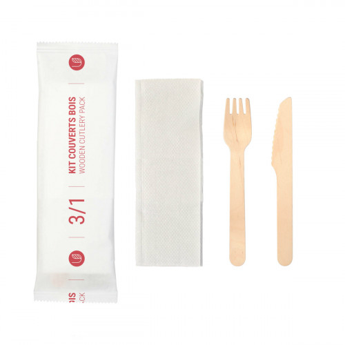 Kit de couverts jetables (550 pièces)