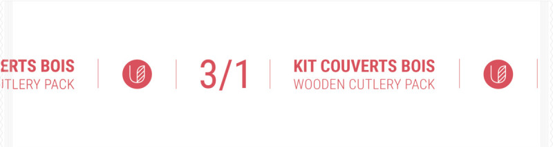 Kit de couverts jetables (550 pièces)