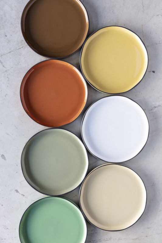 Coupelle rond vert porcelaine culinaire Ø 7 cm Caractère Revol