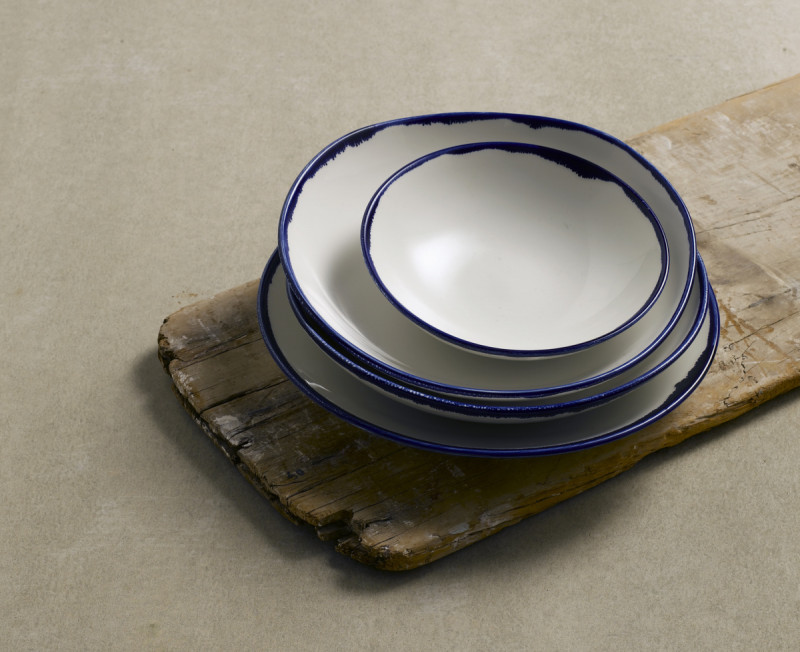 Assiette coupe creuse rond Ink porcelaine vitrifiée Ø 18,2 cm Harvest Dudson