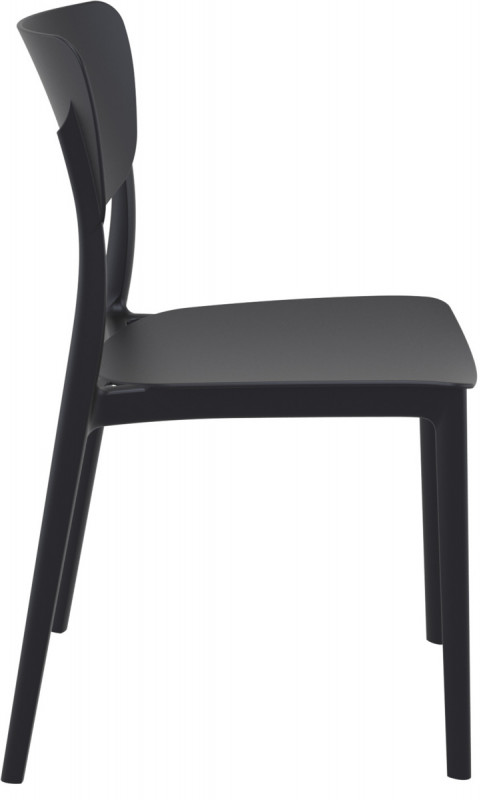 Chaise d''extérieur noir 82x45x53 cm Monna Flexmob