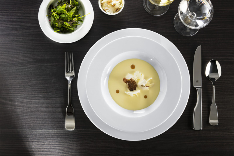 Assiette plate rond blanc porcelaine vitrifiée Ø 25,1 cm Access Rak
