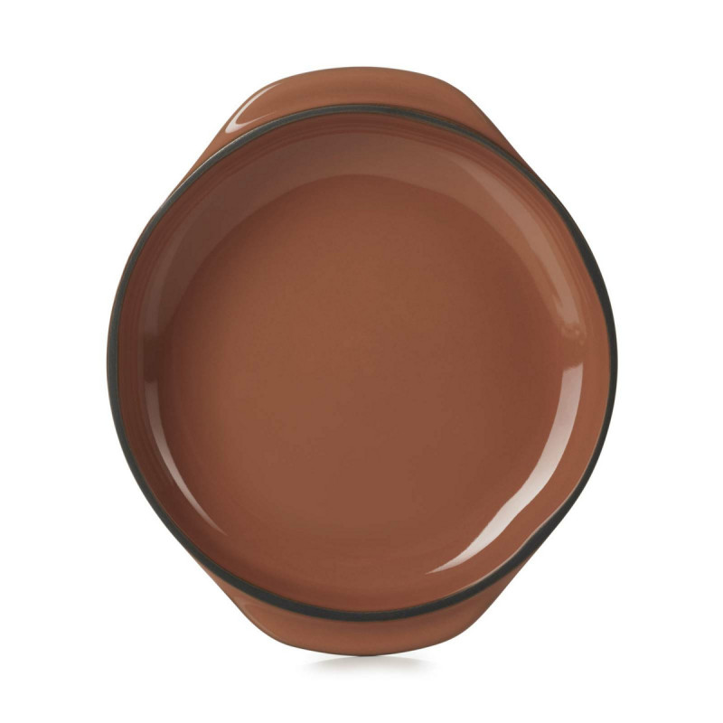 Cassolette rond rouge porcelaine culinaire Ø 14 cm Caractère Revol