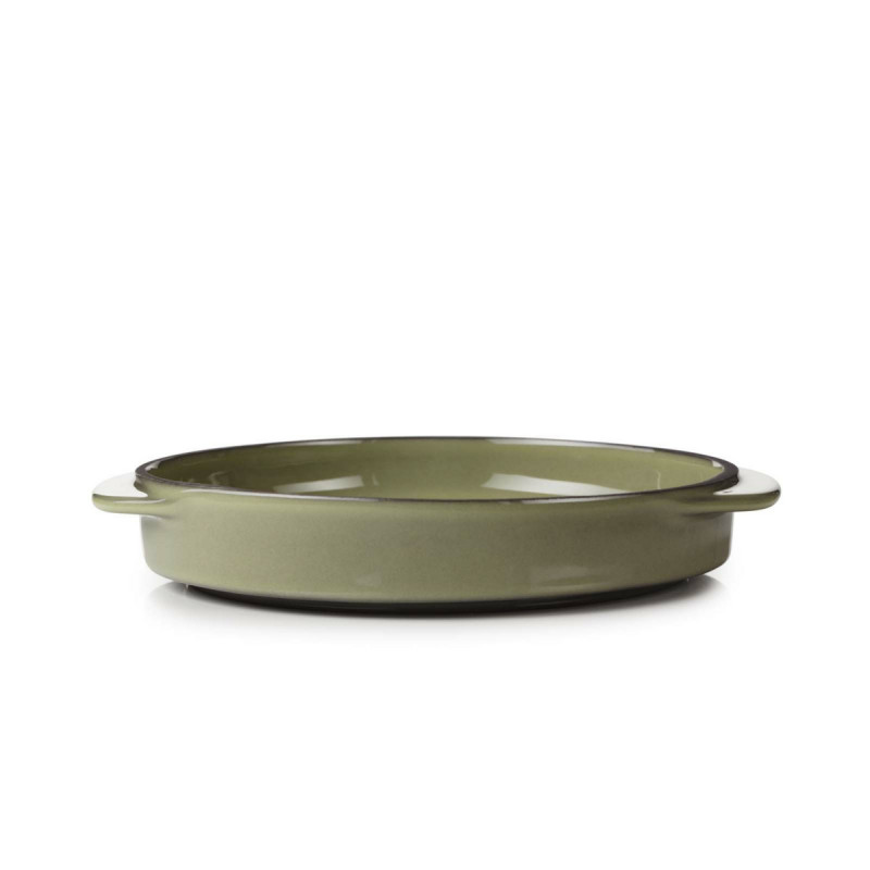 Cassolette rond vert porcelaine culinaire Ø 14 cm Caractère Revol
