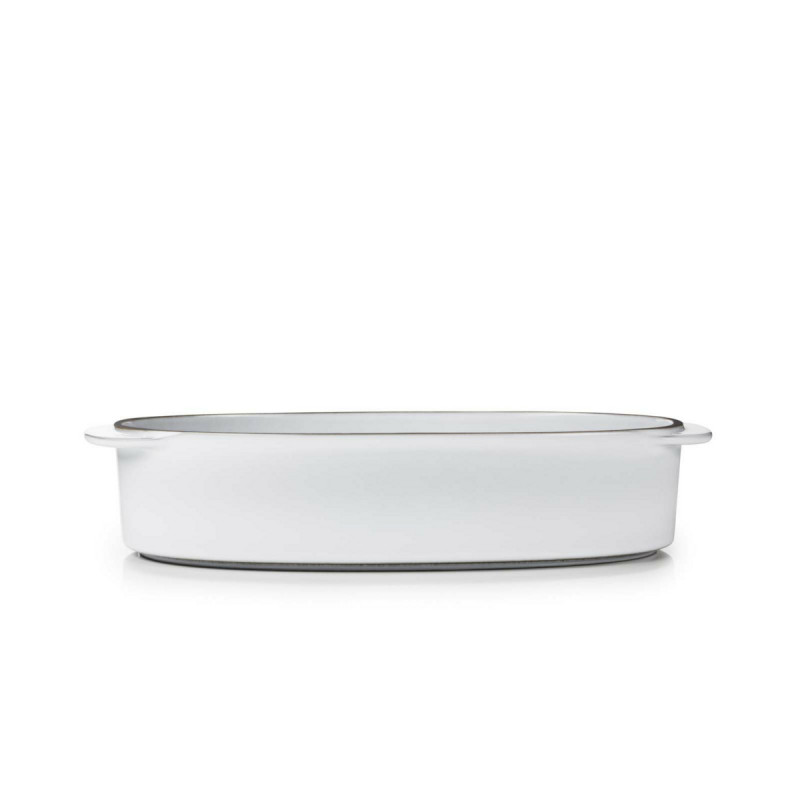 Plat ovale blanc porcelaine culinaire 26 cm Caractère Revol