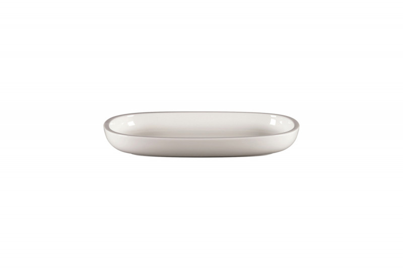 Plat ovale blanc porcelaine vitrifiée 23 cm Rakstone Ease Rak