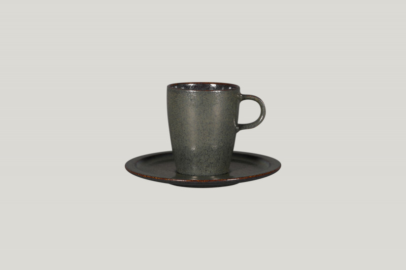 Tasse à thé noir porcelaine vitrifiée 23 cl Ø 7,3 cm Rakstone Ease Rak