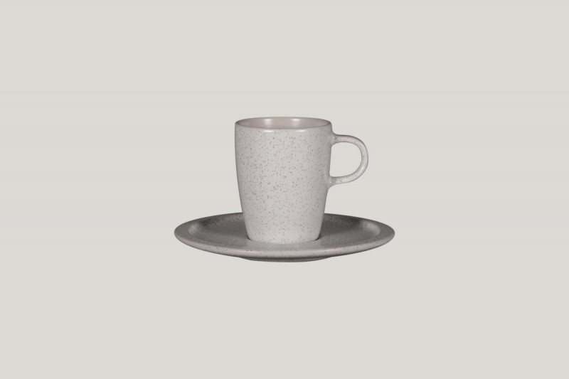 Tasse à thé gris porcelaine vitrifiée 20 cl Ø 7 cm Rakstone Ease Rak