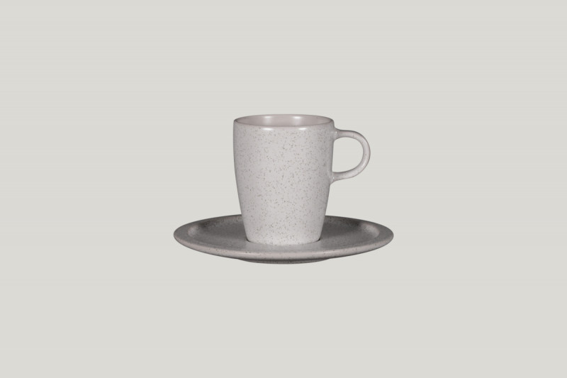 Tasse à thé gris porcelaine vitrifiée 23 cl Ø 7,3 cm Rakstone Ease Rak