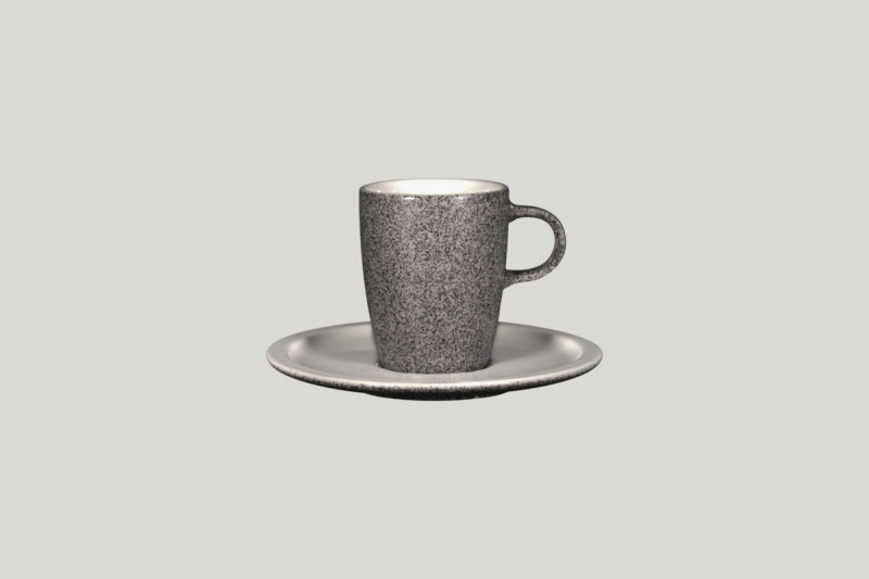 Tasse à thé gris porcelaine vitrifiée 20 cl Ø 7 cm Rakstone Ease Rak