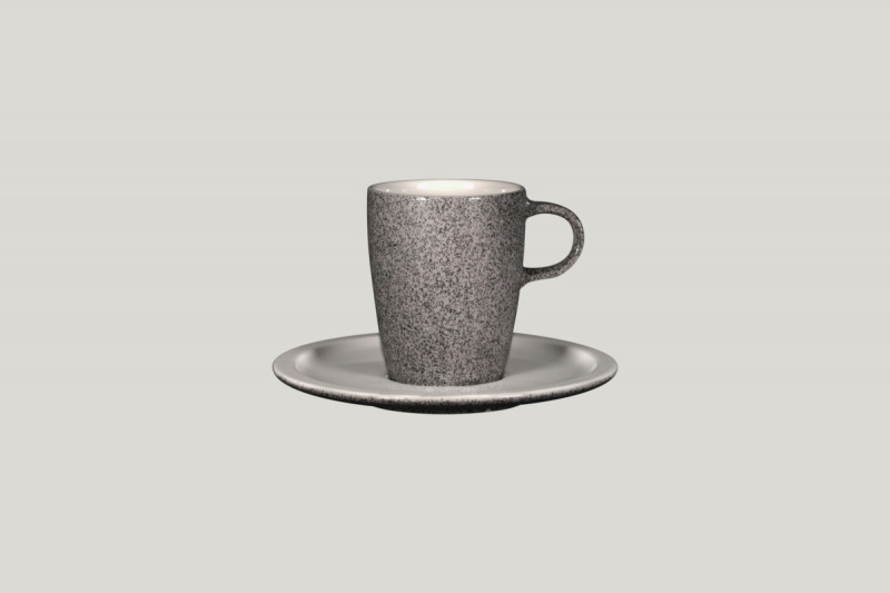 Tasse à thé gris porcelaine vitrifiée 23 cl Ø 7,3 cm Rakstone Ease Rak