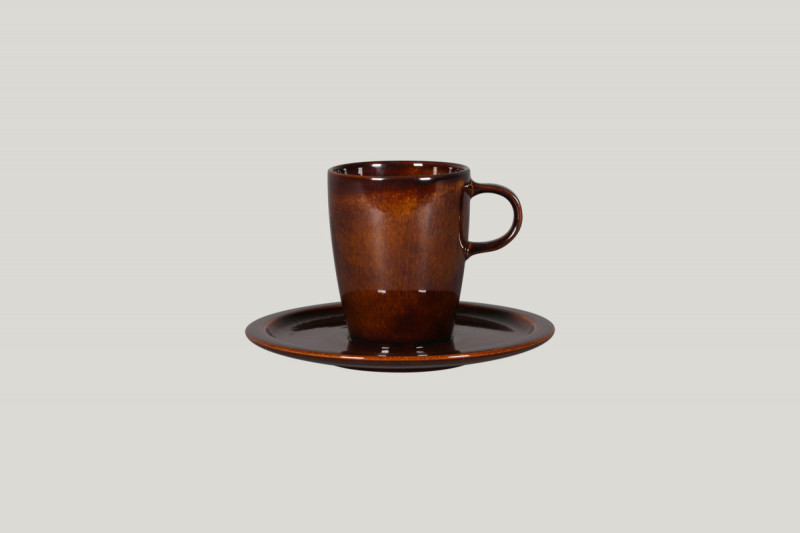 Tasse à thé cuivre porcelaine vitrifiée 23 cl Ø 7,3 cm Rakstone Ease Rak