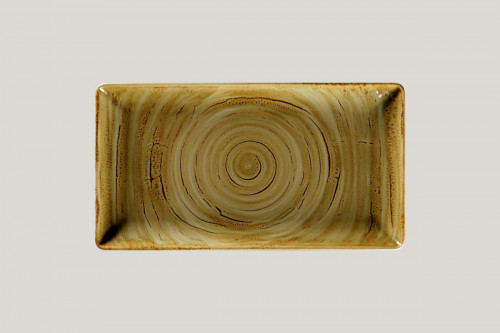 Assiette plate rectangulaire Garnet porcelaine vitrifiée 33,8x18,3 cm Rakstone Spot Rak