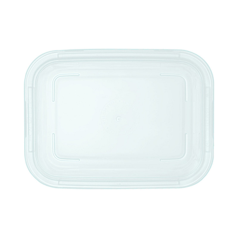 Couvercle pour boite 82cl rectangulaire transparent polypropylène (pp) 18,6 cm Food Box Arcoroc