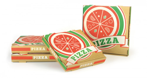 Boîte à pizza marron 29x29x4 cm (100 pièces)