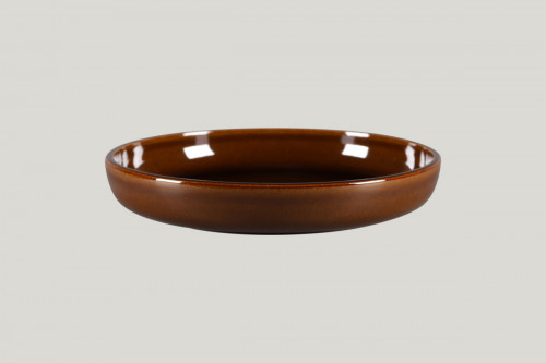 Assiette creuse rond cuivre porcelaine vitrifiée Ø 25,8 cm Rakstone Ease Rak