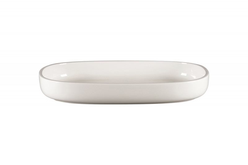 Plat creux ovale blanc porcelaine vitrifiée 33,2 cm Rakstone Ease Rak