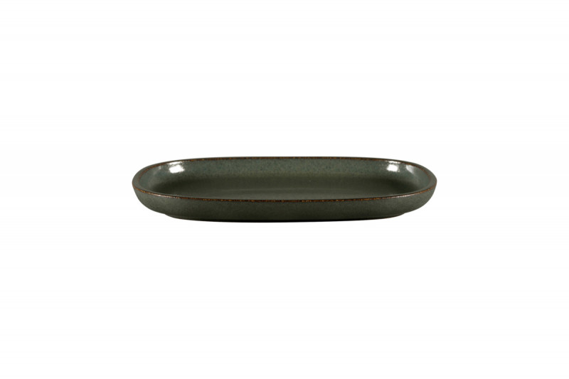Plat rectangulaire noir porcelaine vitrifiée 26,1 cm Rakstone Ease Rak