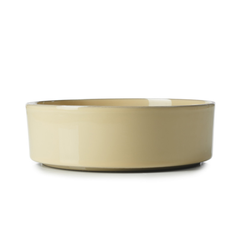 Assiette creuse rond beige porcelaine culinaire Ø 17 cm Caractère Revol