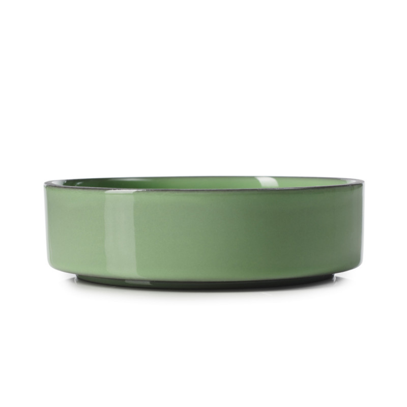 Coupelle rond vert porcelaine culinaire Ø 11 cm Caractère Revol