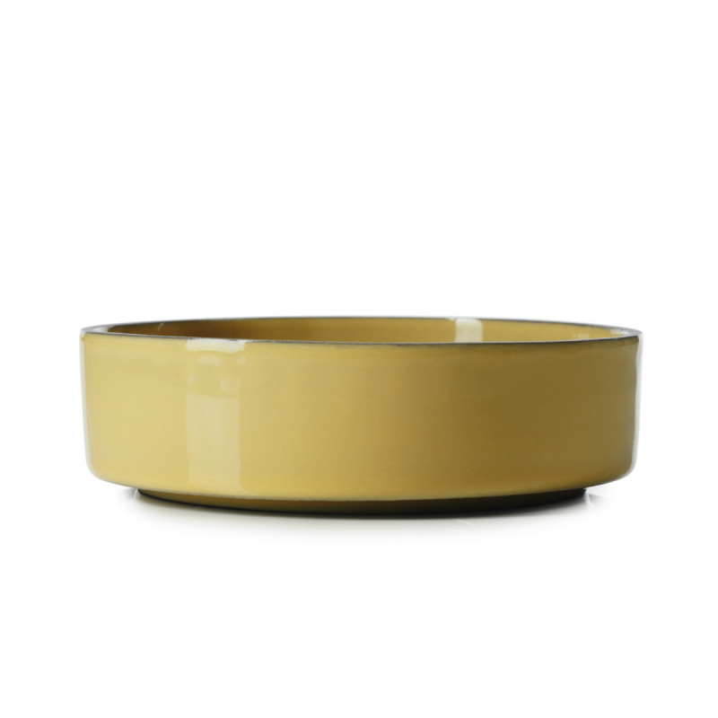 Coupelle rond jaune porcelaine culinaire Ø 11 cm Caractère Revol