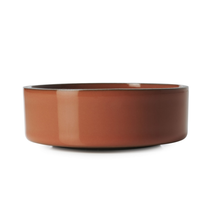 Coupelle rond rouge porcelaine culinaire Ø 8 cm Caractère Revol