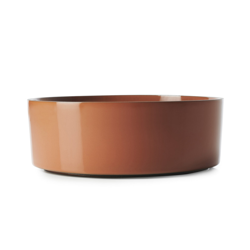 Saladier rond rouge porcelaine culinaire Ø 19 cm Caractère Revol