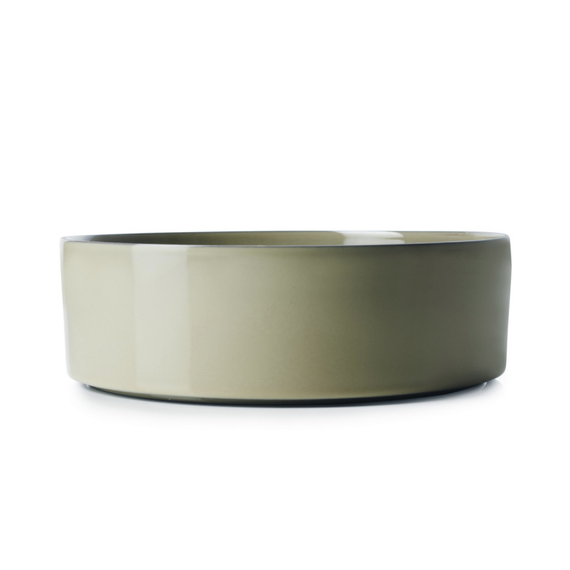 Saladier rond vert porcelaine culinaire Ø 25 cm Caractère Revol