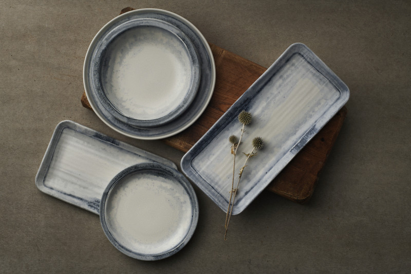 Tasse à café bleu porcelaine vitrifiée 10 cl Ø 6,5 cm Finca Limestone Dudson