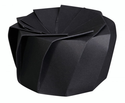 Boîte traiteur rond noir Ø 15 cm 8 cm 1100 ml Lotus Lelu (100 pièces)